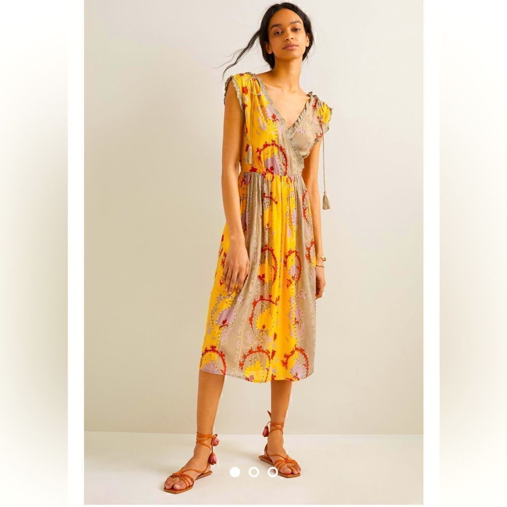 Let Me Be beaded midi dress NWT
